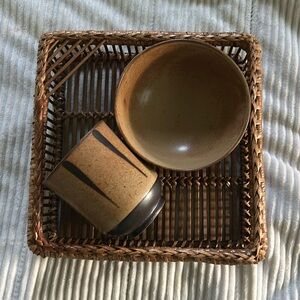 Tiger stripe dish set